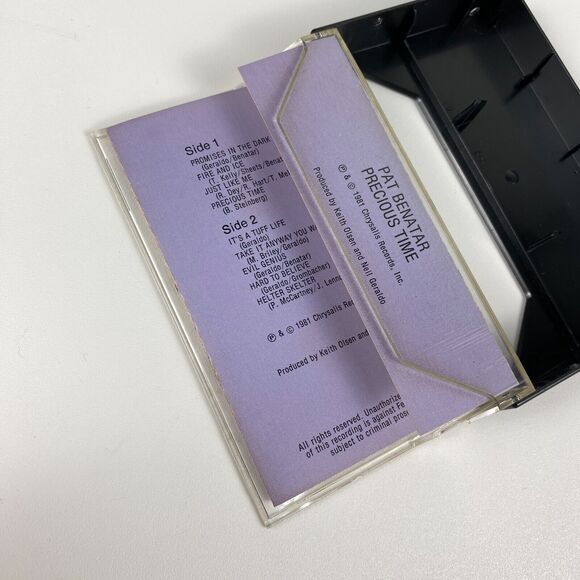 1981 Pat Benatar Precious Time Audio Cassette Tape Chrysalis Records Rock Roll - Picture 4 of 8
